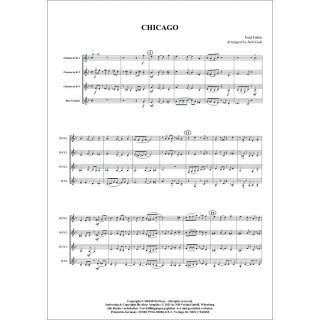 Chicago fuer Quartett (Klarinette) von Fred Fisher-2-9790502881153-NDV CT406M